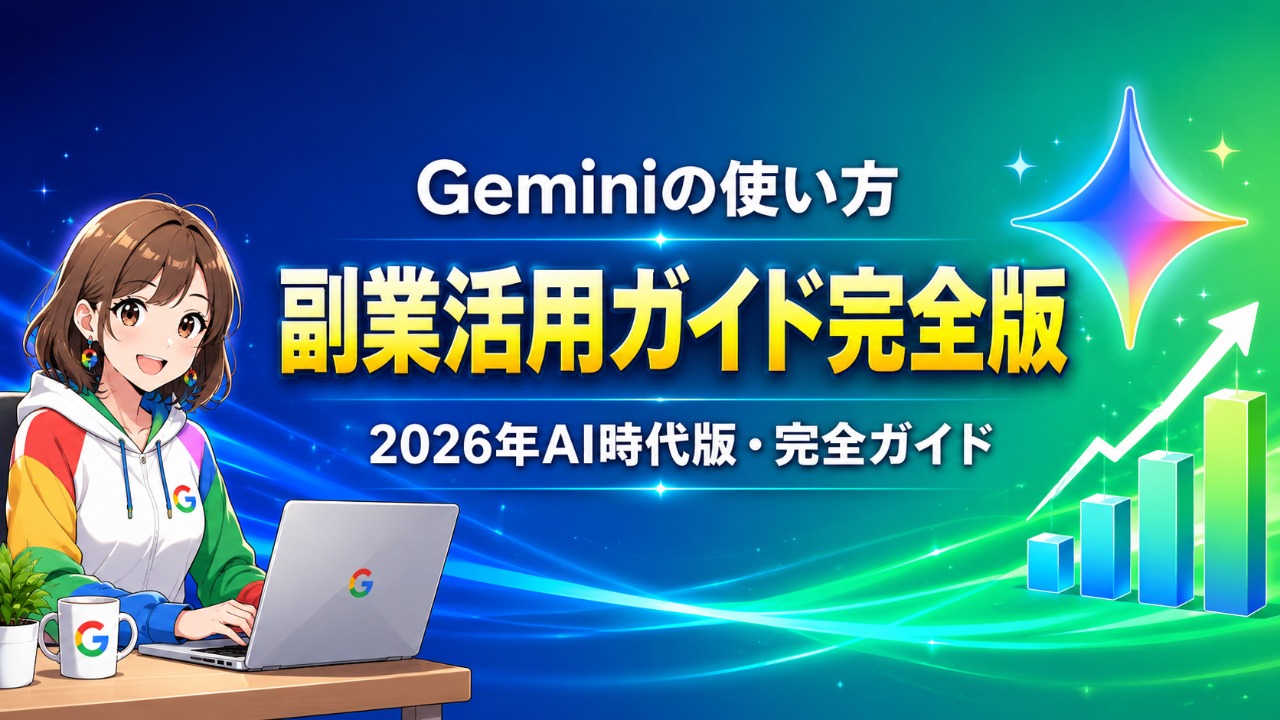 Geminiの使い方【副業活用ガイド2026年版】アイキャッチ画像