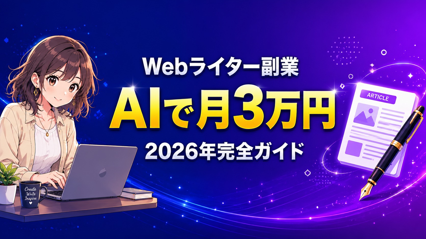 Webライター副業始め方2026年AIで月3万円完全ガイド